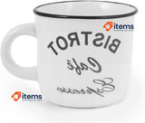 Home CC120 6 Cups of Coffee Steineware Bistro Without Plate 
Multicoloured