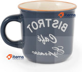 Home CC120 6 Cups of Coffee Steineware Bistro Without Plate 
Multicoloured