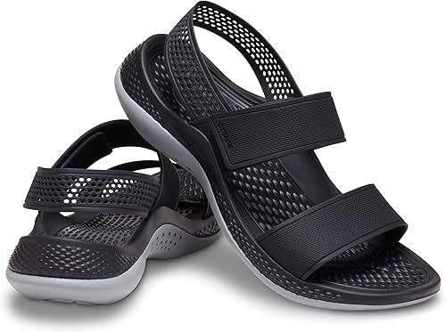 Crocs Literide 360 Sandal W Women's Sandals, Black Light Grey, 37/38 EU