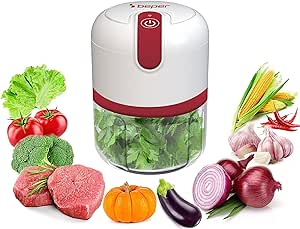 BEPER P102ROB050 Mini Chopper USB - Vegetable Chopper Electric 250ml