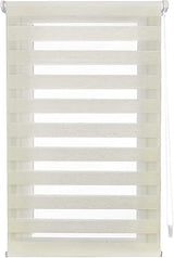 Blindecor Indus without tools double roller blind linen 55 x 150 cm