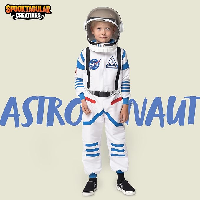 Spooktacular Creations Halloween Child Unisex White Astronaut Costume XS