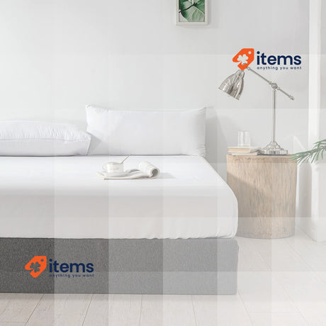 Good Nite Fitted Sheet 160 x 200 cm, White, Polyester, 30 cm, Extra Deep, Soft