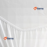Good Nite Fitted Sheet 160 x 200 cm, White, Polyester, 30 cm, Extra Deep, Soft