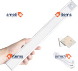 GRIFEMA Motion Sensor Light Indoor Magnetic USB Rechargeable Silver
