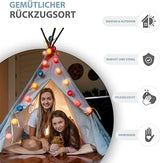 Teepee tent for children Play tent Tippi children's tent Children's room Tipi