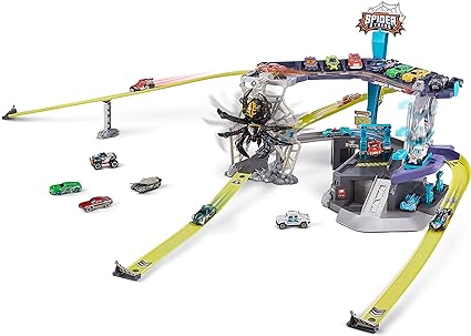 Metal Machines Spider Strike Playset Cars Race Track (Spider) Free Packaging