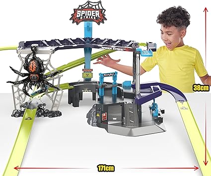 Metal Machines Spider Strike Playset Cars Race Track (Spider) Free Packaging