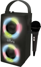 LEXIBOOK BTP180BKZ iParty-Portable Bluetooth Speaker with Microphone Black