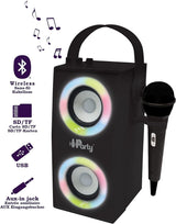 LEXIBOOK BTP180BKZ iParty-Portable Bluetooth Speaker with Microphone Black