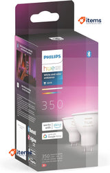 Philips Hue White and Colour Ambiance Smart Light 2 Pack [GU10 Spot]