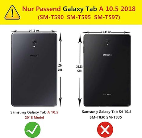 Cases for Samsung Galaxy Tab A A2 10.5 2018 Cases Model (Deep Blue)