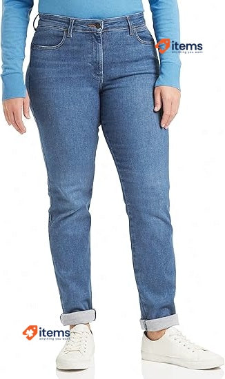 Wrangler Women s Jeans Casual Stretch Women Classic Size 28W/32L Blue Pike Slim
