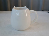 outoftheblue Cat Coffee Mug w/ Biscuit Compartment Kitten Cup Coffee Cup White