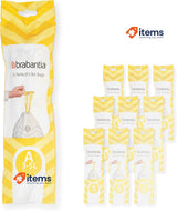 Brabantia PerfectFit Bin Liners Multipack (Size A/3 Litre) Plastic 200 Bags Tape