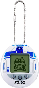 Tamagotchi 88821 Star Wars R2D2 Virtual Pet & Key Chain-(White), Multicolour