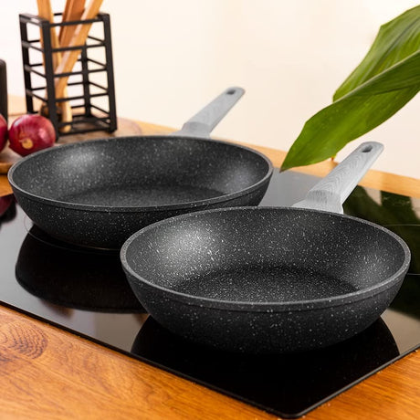 Cecotec Polka Platinum 20-24-28 Frying Pan Set Thunder Black