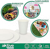 Aktive 71347 – Procos Eco-friendly and Biodegradable Disposable Dinnerware Set