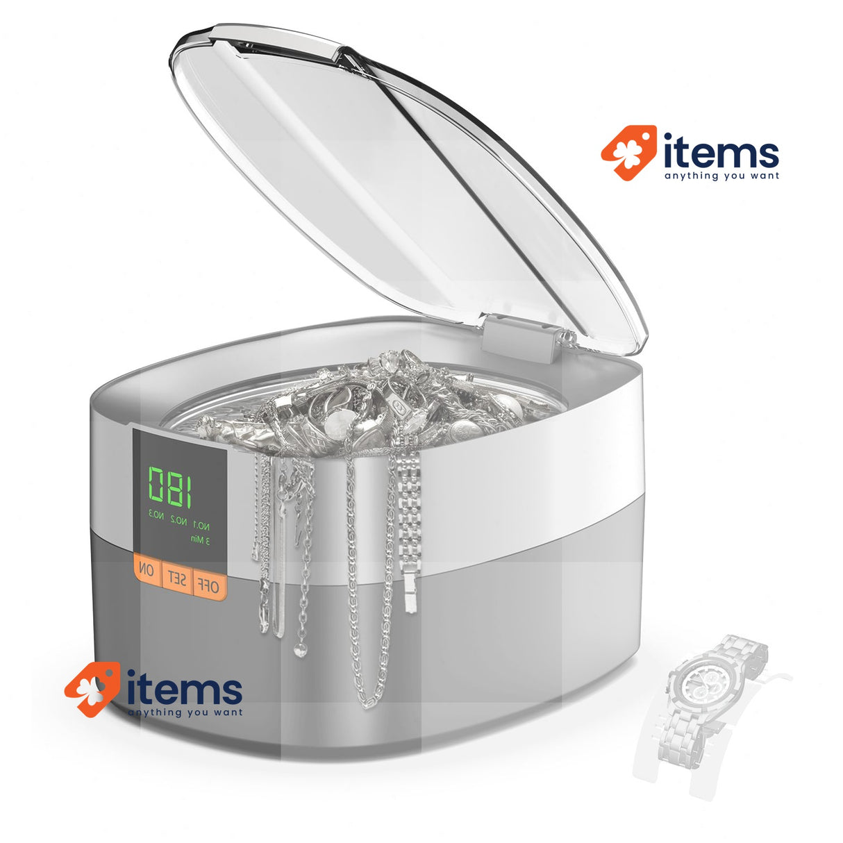 KECOOLKE Ultrasonic Cleaner 750ml Jewelry Sonic Cleaner with Digital Timer