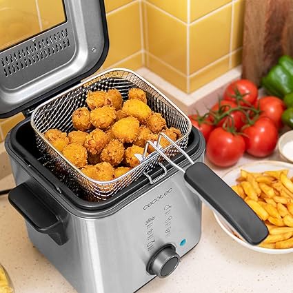 Cecotec CleanFry Advance 1500 Inox Electric Fryer 1.5 Litre Stainless Steel