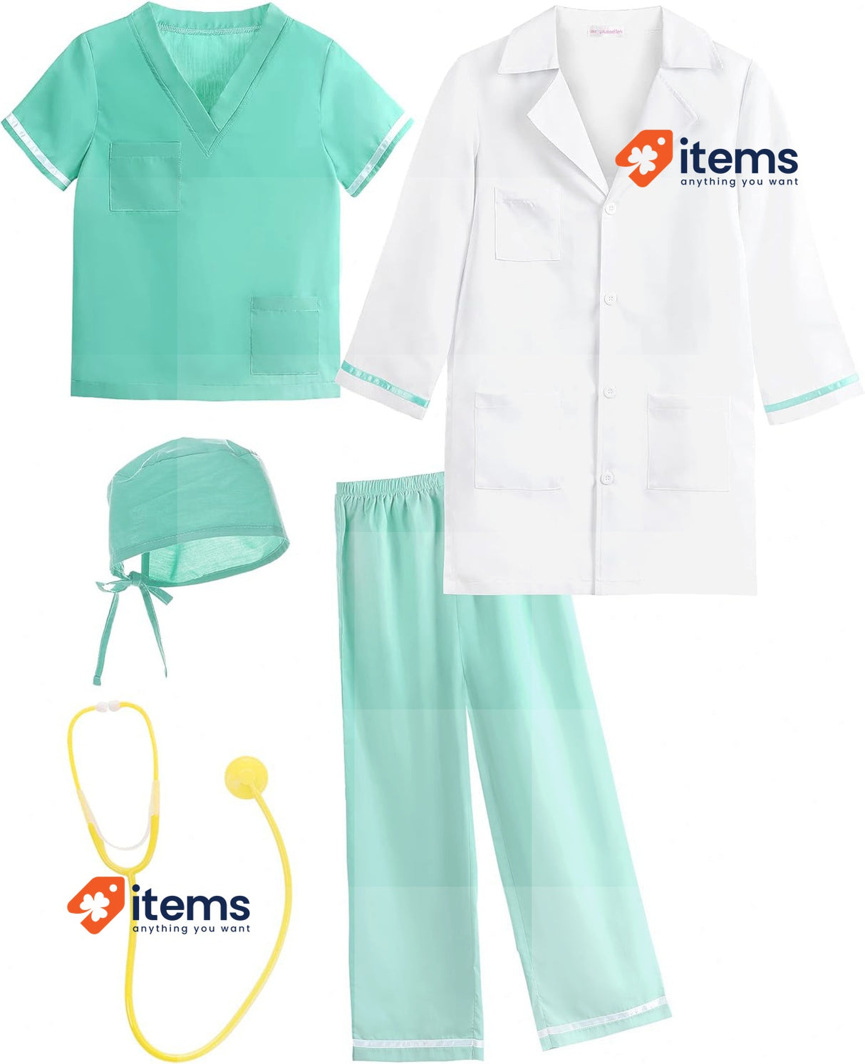 ReliBeauty Kids Doctor Costume Set