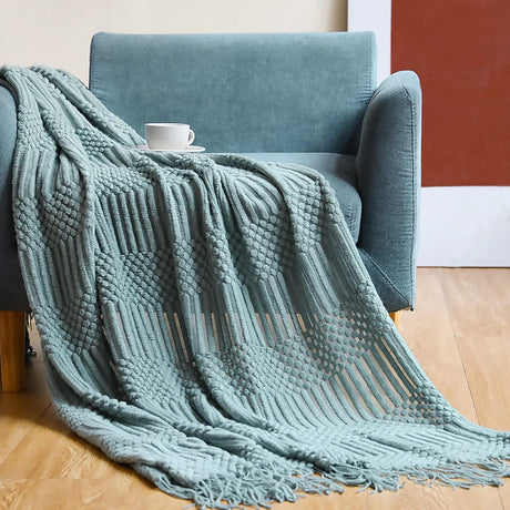 LumiSyne Knitted Throw Blanket L