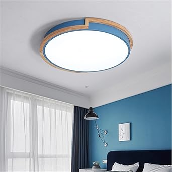 BigPinwheel LED Ceiling Light with Remote Control Dimmable Blue 42 Cm