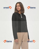 Peppercorn Women s Pullover Jersey Long Sleeve Black XXL <p>Peppercorn fashion: