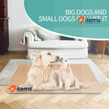 EASTLION Dog Mat Non-Slip Reusable Pads Absorbent 39.3x27.5 inch 2 PCS L-Beige