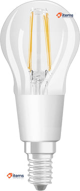 LEDVANCE Smart LED Bulb with Bluetooth Mesh, Clear Filament E14 White