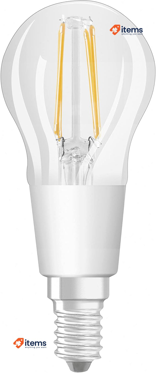 LEDVANCE Smart LED Bulb With Bluetooth Mesh, Clear Filament E14 White Dimmable