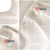 Poligino Microfibre Bed Sheet Blue Double 4 - Piece Linen Set Fitted Pillowcases
