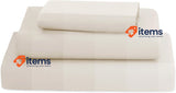 Poligino Bed Sheets 3 Piece Sheet Set Fitted, Flat Sheet Pillowcase 90x190/200