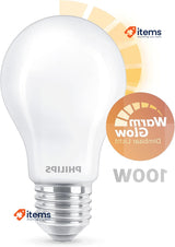 Philips LED Lampadina Drop, 100W, E27, White Hot Light, Dimmable
