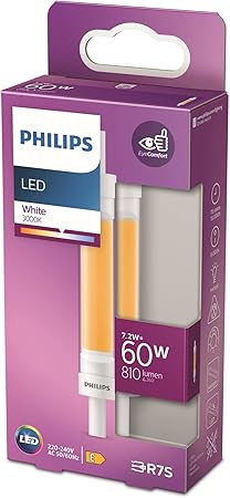 Philips Standard LED torch with 60 W, a length of 118 mm White