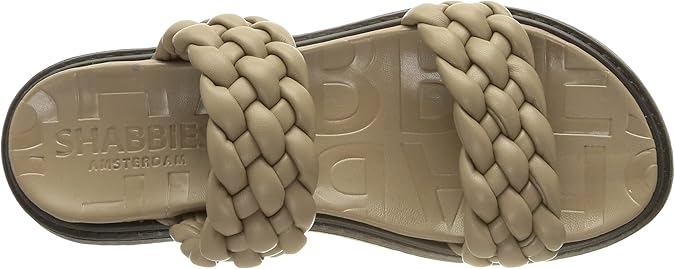 Shabbies Women's Shs1185 Fabric Loafer Leather Taupe 8 UK