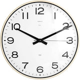 H&H Wall Clock, Wood, Black, Diameter 40 cm