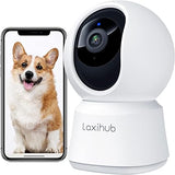 LAXIHUB Pet Camera PTZ 355° With App WiFi Camera Indoor Home Security 1080P