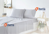 Todocama 4 Piece Bedding Set, Fitted Sheet, Flat Sheet, 2 Pillowcases
