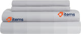 Todocama 4 Piece Bedding Set, Fitted Sheet, Flat Sheet, 2 Pillowcases
