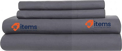 Todocama Bed Sheets Cama 150 - 150x190/200 Cm, Dark Grey 4 Piece Bedding 80 cm