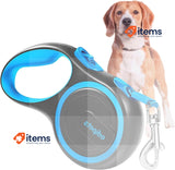Edipets Retractable Dog Lead 8 Metres, Extendable, Flexible Band for Walks Blue