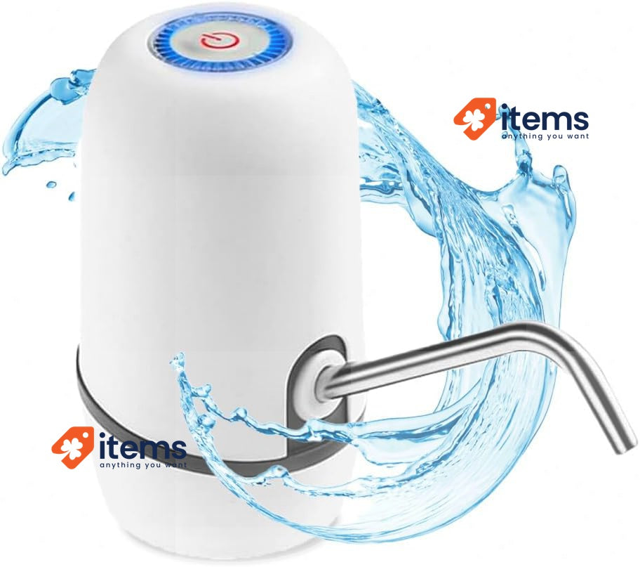 NK Automatic Water Dispenser - USB Charger, Steel Dispenser BPA Free White 1.5L
