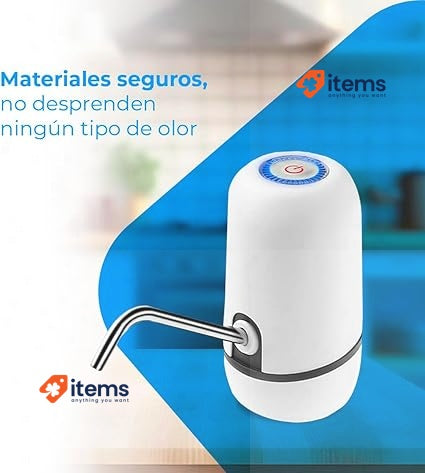 NK Automatic Water Dispenser - USB Charger, Steel Dispenser, BPA Free, Cold