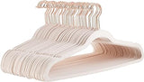 Amazon Basics Slim, Velvet Suit Clothes Hangers, 50-Pack, Blush Pink/Rose Gold