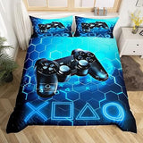 Homemissing Gaming Duvet Cover Kids 220 x 240 cm Blue