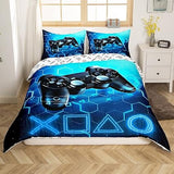 Homemissing Gaming Duvet Cover Kids 220 x 240 cm Blue