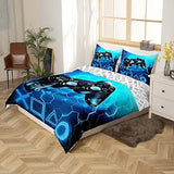 Homemissing Gaming Duvet Cover Kids 220 x 240 cm Blue