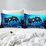 Homemissing Gaming Duvet Cover Kids 220 x 240 cm Blue