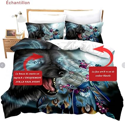 Homemissing Gaming Duvet Cover Kids 220 x 240 cm Blue